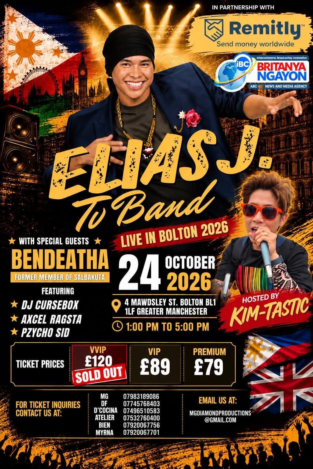 Elias J. Tv Band Live in Manchester 2026